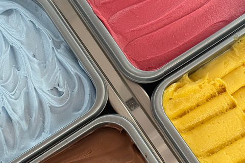 Hausgemachtes Eis ohne Konservierungsstoffe und mit wenig Zucker